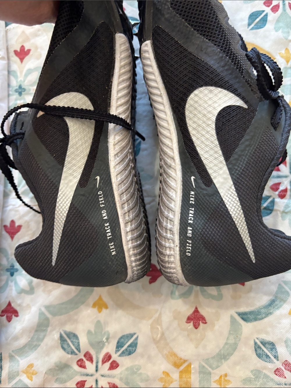 Nike Black Athletic Lace-Up Training Shoes